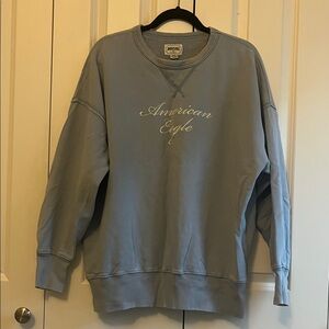 American Eagle Outfitters Light Blue Crewneck Sweater